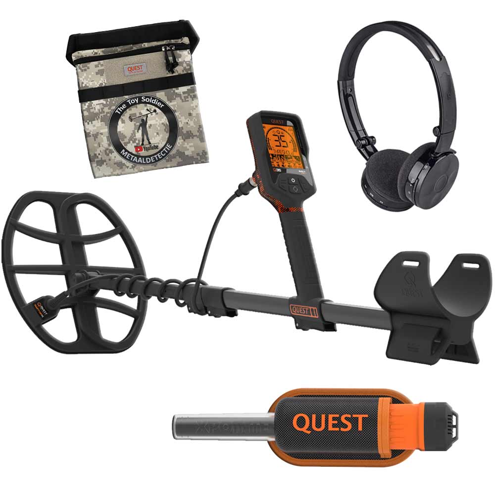 Quest Q35 Toy Soldier Edition Metalldetektor mit Gratis Pointer - Crazy Detectors